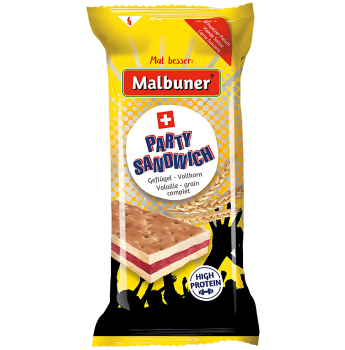 Malbuner - Party Sandwich Geflügel Vollkorn 50g